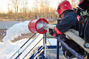 Como funciona o sistema de espuma para combate a incêndio?